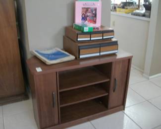 cabinet w/storage, sheet music