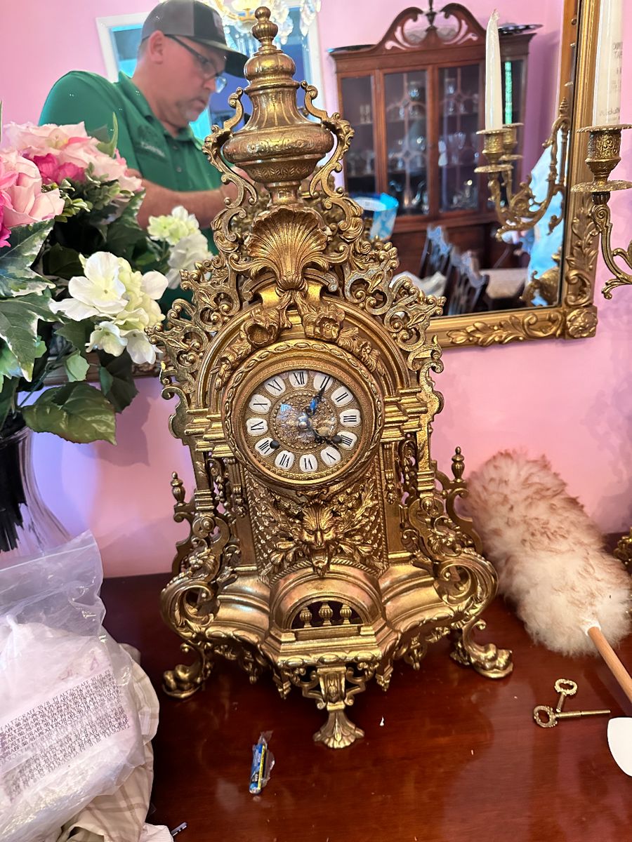 Vintage brass clock