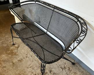 Wrought iron seat