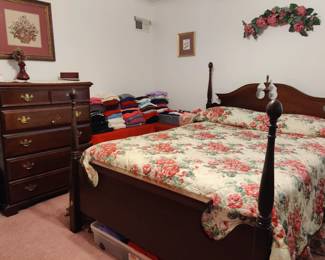 another queen size bed, mattress and dressers