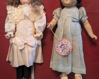 AM Antique doll with fabulous clothing, Snow White Disney Composition doll with hang tag and original clothing