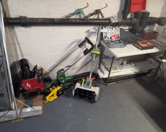 Snowblowers, chain saw