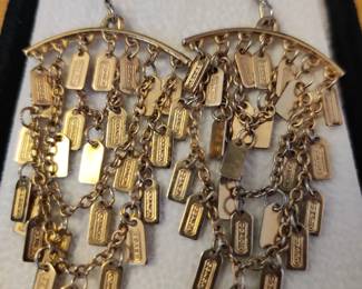 Coach earrings
