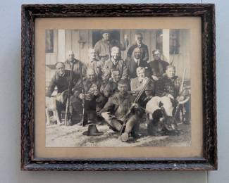 Hunting Lodge photo with lots of big names...