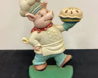 Cast iron pig doorstop
