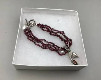 Beaded Sterling Bracelet