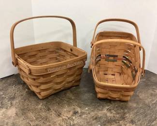 Several Longaberger baskets to choose from in catalog; www.osborneauctionservice.com
