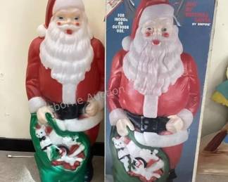 Large Santa & Sack Blow Mold