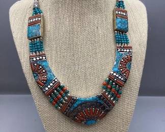 Silver & Turquoise Necklace (large variety of jewelry in catalog)