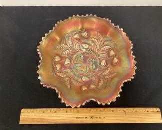 Several pieces of carnival glass pieces to choose from in catalog; www.osborneauctionservice.com