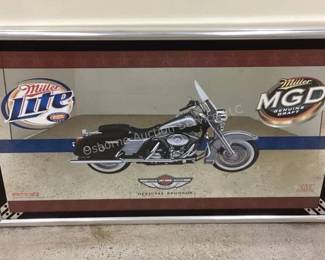 Large quantity of beer mirrors to choose from in catalog; www.osborneauctionservice.com