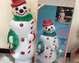 Large Snowman Blow Mold