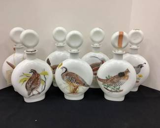 Large quantity of collectible decanters to choose from in catalog; www.osborneauctionservice.com