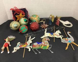 Large quantity of vintage Christmas decor to choose from in catalog; www.osborneauctionservice.com