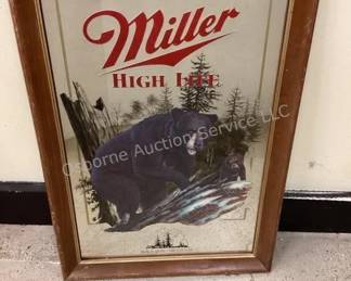 Large quantity of beer mirrors to choose from in catalog; www.osborneauctionservice.com