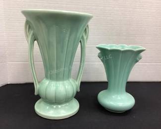 Vintage pottery vases, McCoy