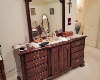 Ethan Allen Dresser & Mirror