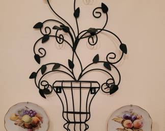 Wall Decor and Fruit Plates