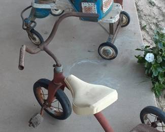Vintage Trike and Stroller