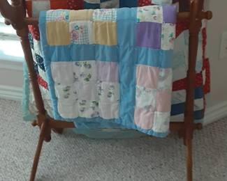 Quilt Rack and Quilts