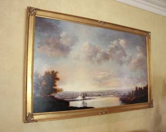 "Earth & Air" oil painting on linen by Victoria Adams