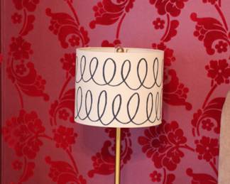 Pair gilt table lamps