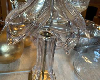 Cognac Art Verrier France Crystal lamp