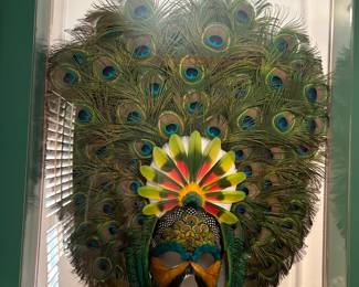 Gwen Bennett Maya Mask feathered headdress 
