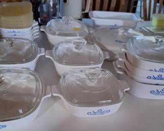 Corning Blue Cornflower Casserole