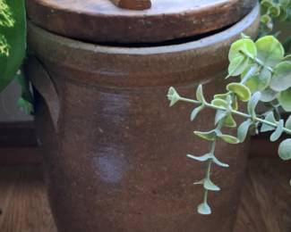 Stoneware Butter Churn