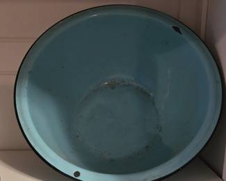 Blue enamel Pot