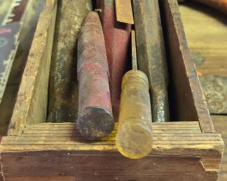 Vintage wood chisels
