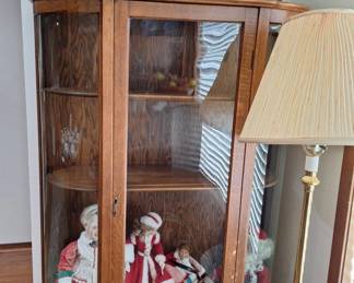 Oak Curio Cabinet