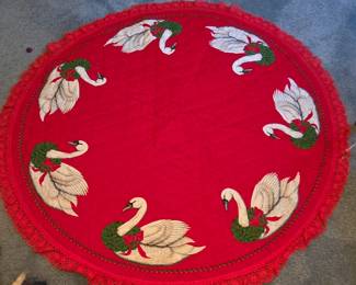 Hand made Christmas tree skirt