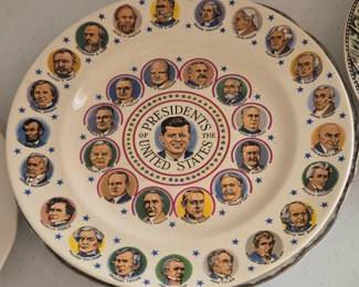 Vintage Prsdidents of the U.S. Plate
