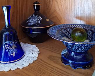 Bohemian Glass Cobalt Blue