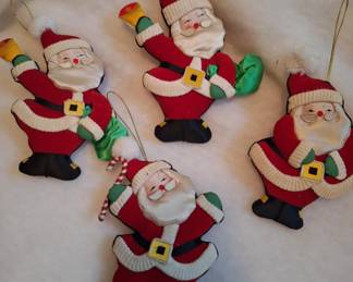 Santa ornaments