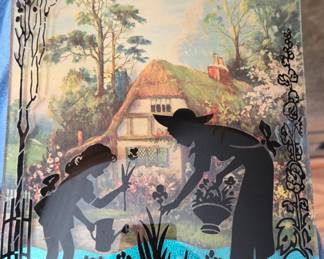 Reverse glass wall art