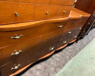 MCM Chest (Missing Pull in Drawer) and Matching Nightstands