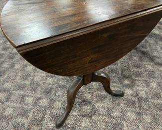 Unusual Early Drop-Side Table
