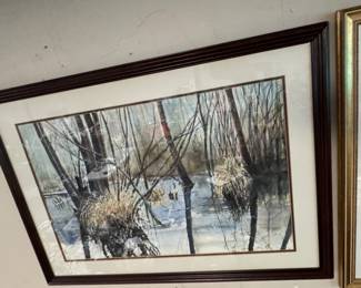 Large Richard Russell Watercolor