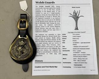 Rare Welsh Guards Horse Brass