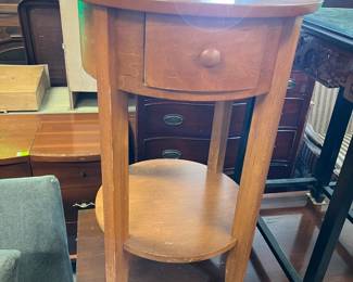 Small One Drawer Maple Table