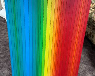 Original Rainbow Spectrum Painting  Signed Hamilton