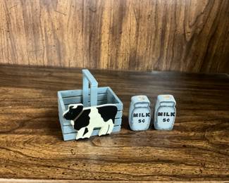Wooden Cow Decor