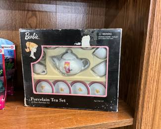 Barbie Porcelain Tea Set in box