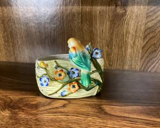 Occupied Japan Bird/Flower Planter or Vase