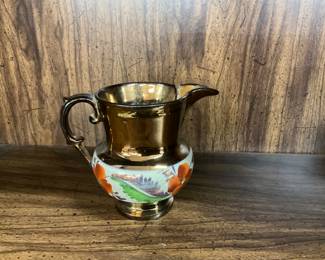 Ceramic Copper Lustre Pitcher
