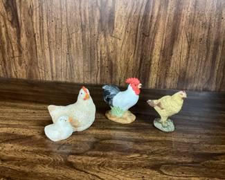 Chicken Rooster Figurines