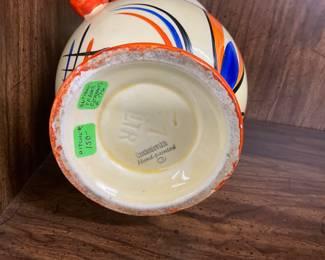 Ditmar Urbach - Lostro Art Deco Hand Painted Ceramic Czechoslovakia Pitcher